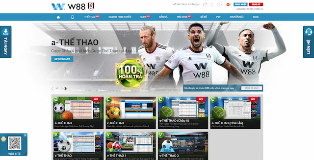 Trang cá cược bóng đá w88